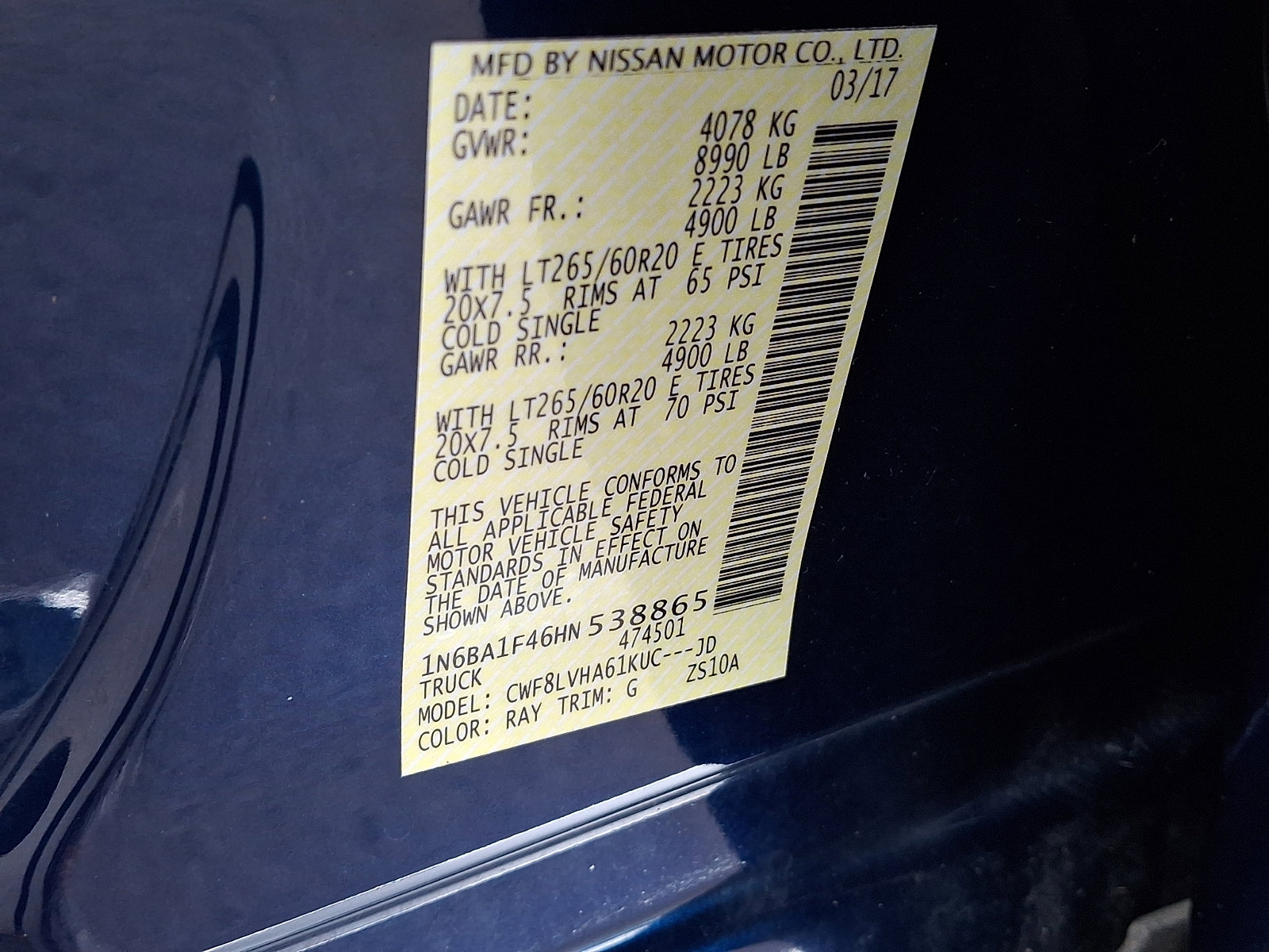 Used 2017 Nissan Titan SL image 27