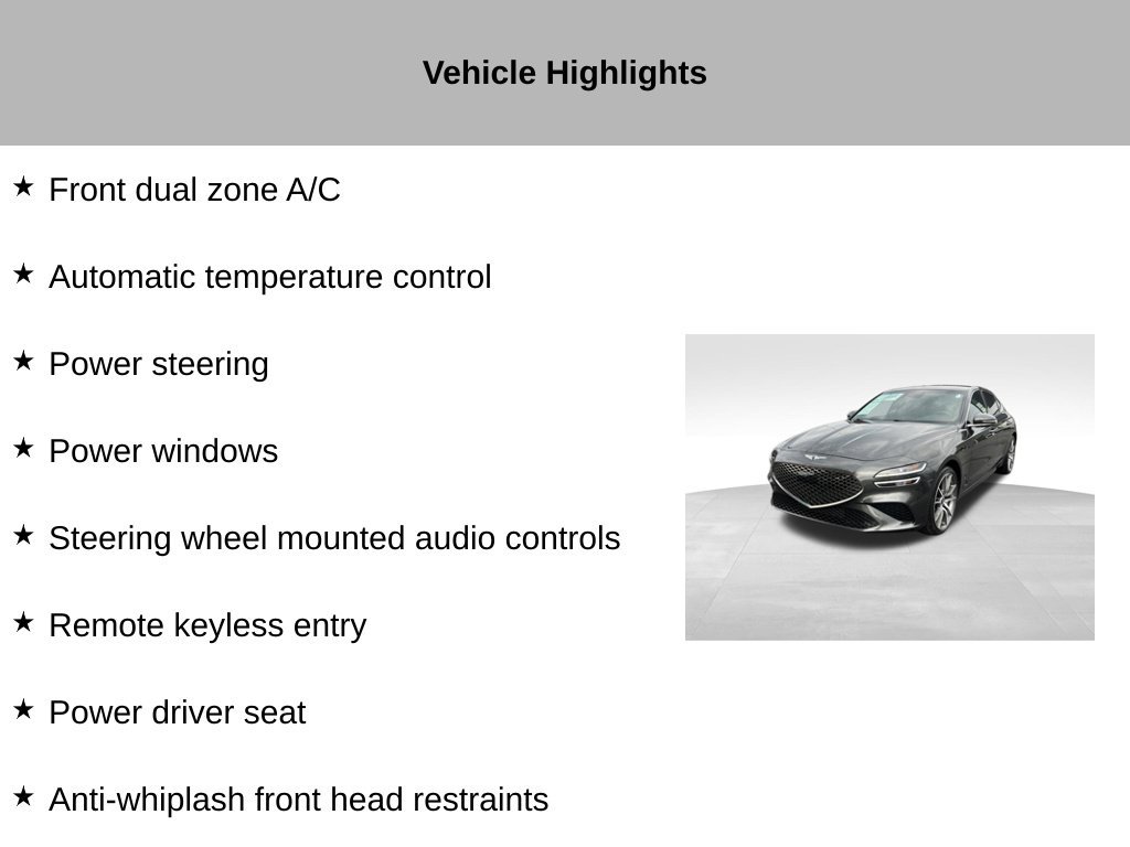 Used 2023 Genesis G70 2.0T AWD/4WD image 27