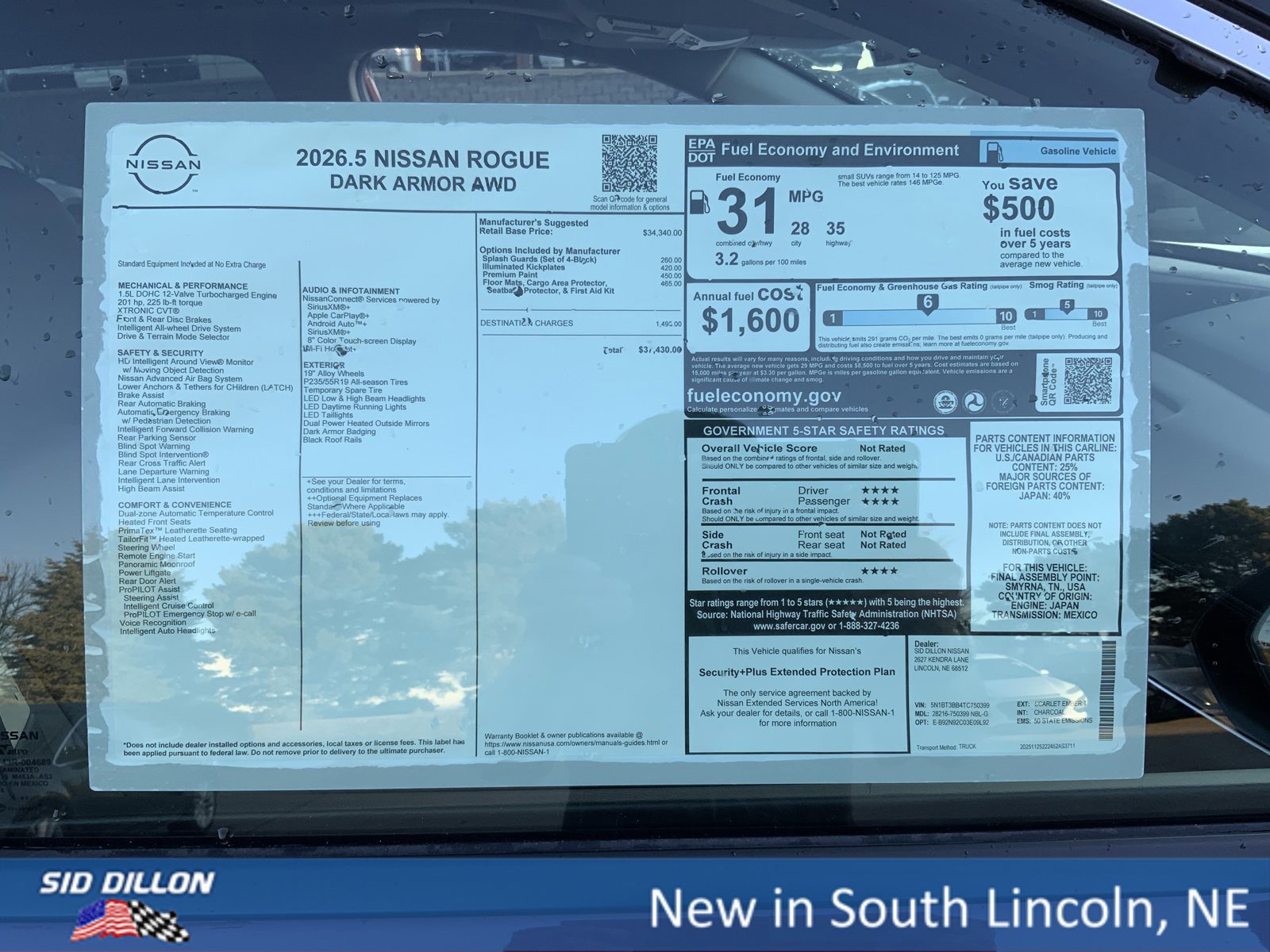 New 2026 Nissan Rogue SV image 13