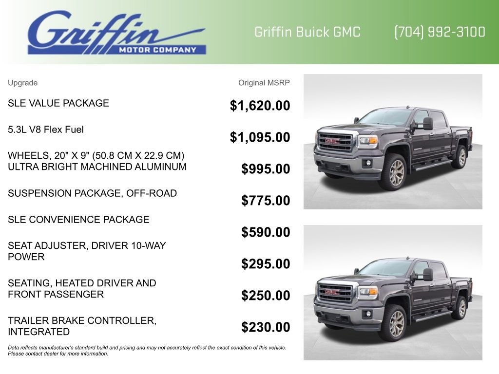 Used 2014 GMC Sierra 1500 SLE w/ SLE Value Package AWD/4WD image 6