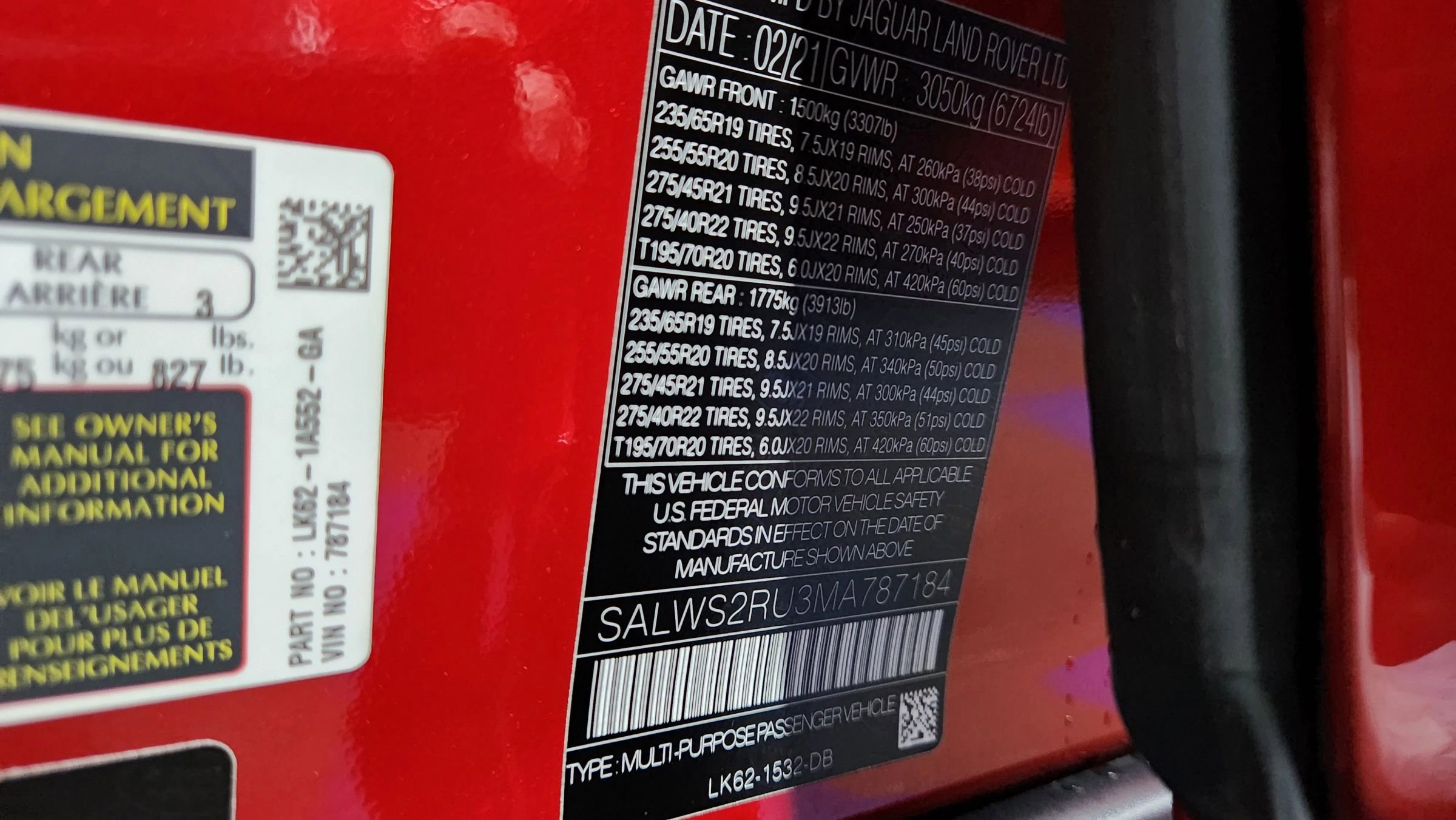 Used 2021 Land Rover Range Rover Sport HST image 62