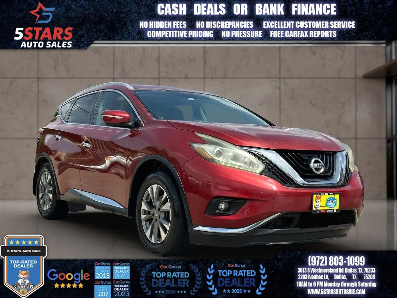 Used 2015 Nissan Murano SL w/ SL Technology Package