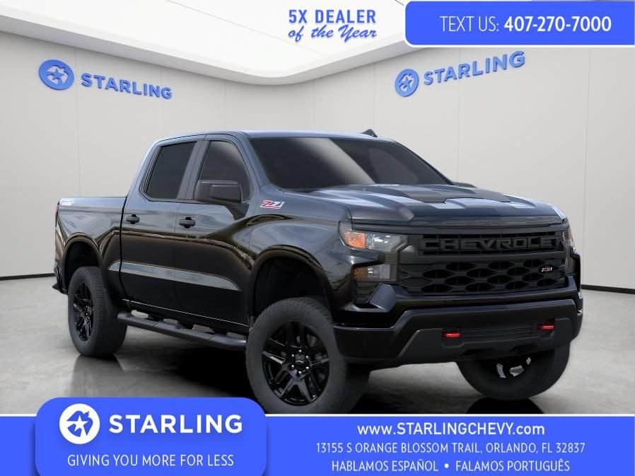 Certified 2025 Chevrolet Silverado 1500 Custom Trail Boss AWD/4WD image 1