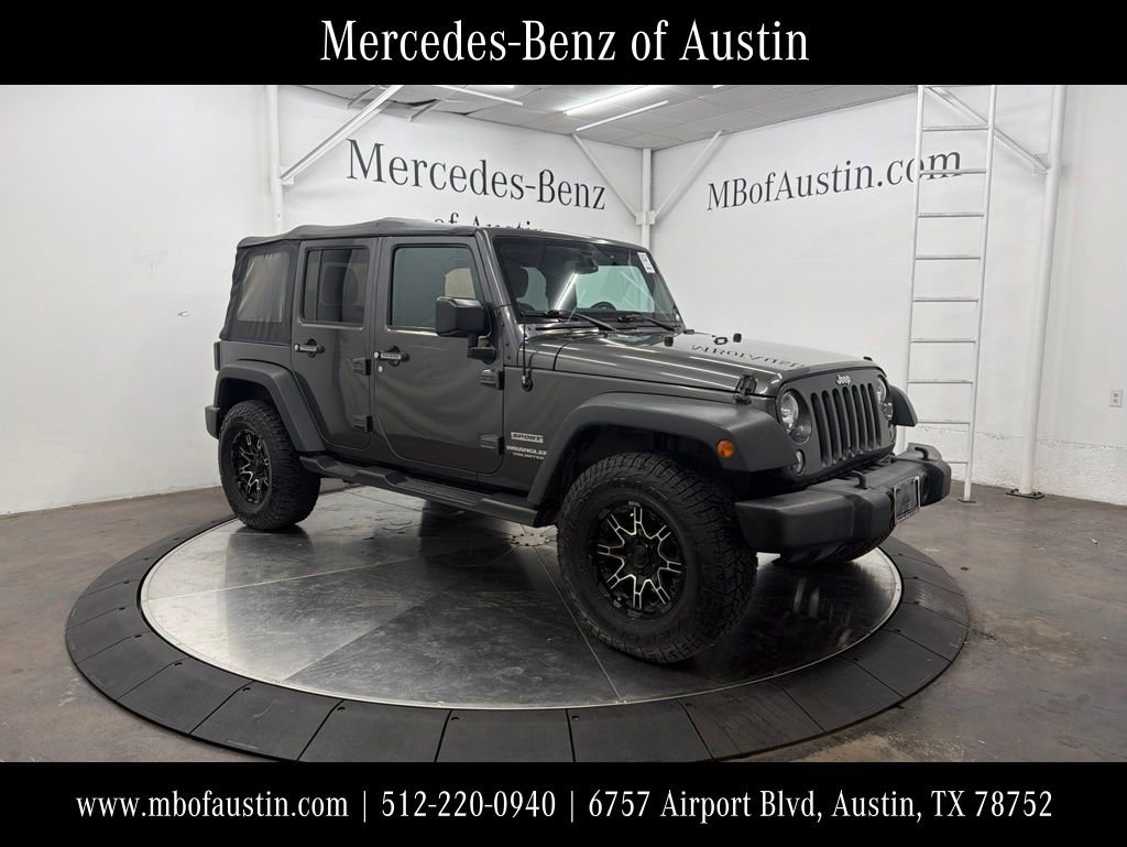Used 2017 Jeep Wrangler Unlimited Sport w/ Quick Order Package 24S AWD/4WD image 1