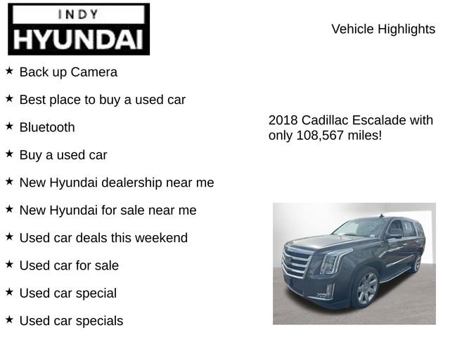 Used 2018 Cadillac Escalade Premium Luxury AWD/4WD image 7