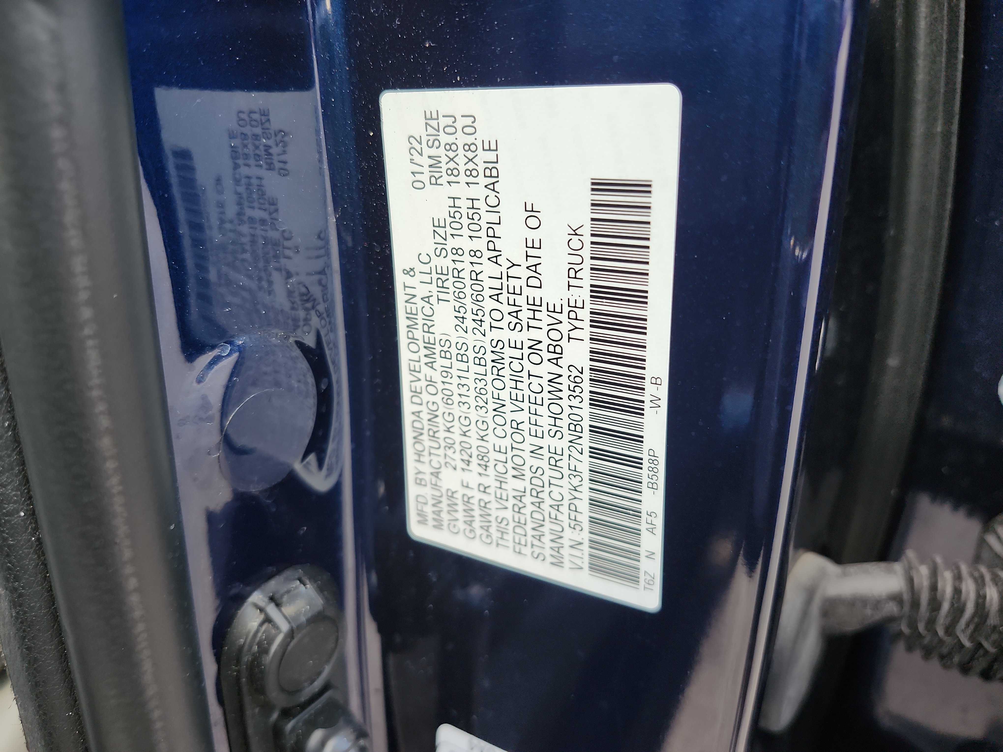 Used 2022 Honda Ridgeline RTL-E image 23