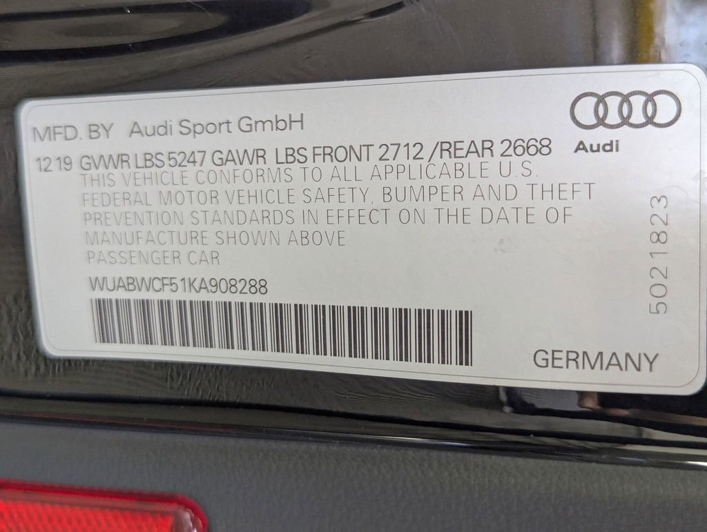 Used 2019 Audi RS 5 Sportback w/ RS Driver Assistance Package AWD/4WD image 28