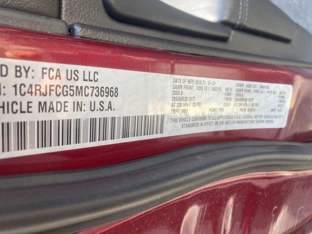 Used 2021 Jeep Grand Cherokee Overland image 34