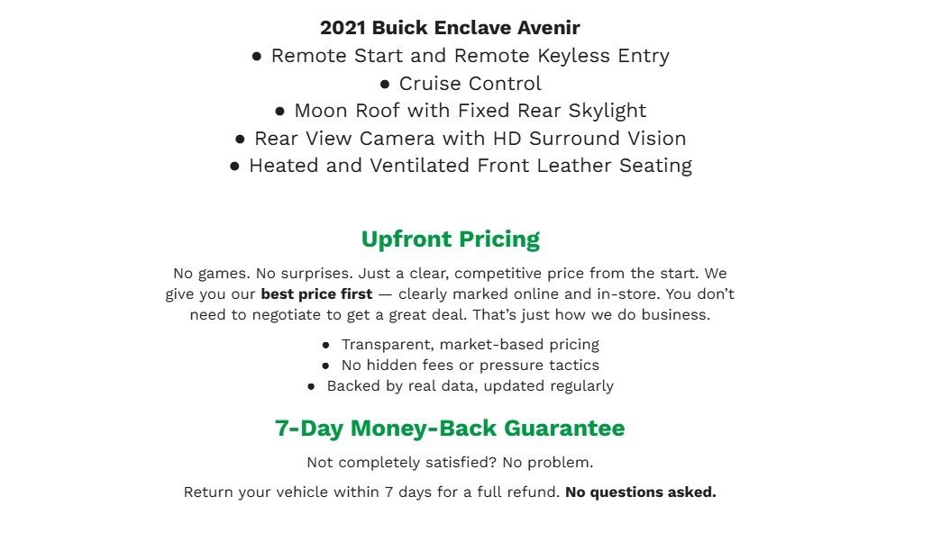 Used 2021 Buick Enclave Avenir w/ Avenir Technology Package image 2