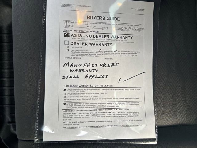 Used 2023 Nissan Frontier SV w/ SV Convenience Package image 32