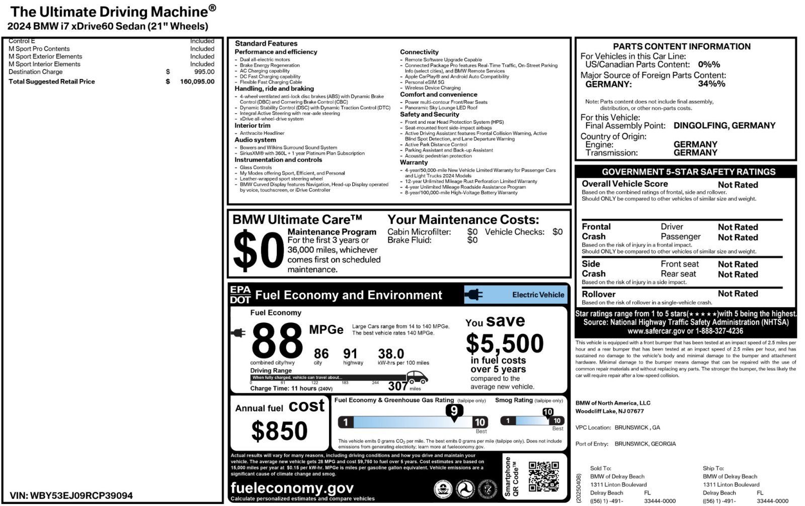 Used 2024 BMW i7 xDrive60 image 76