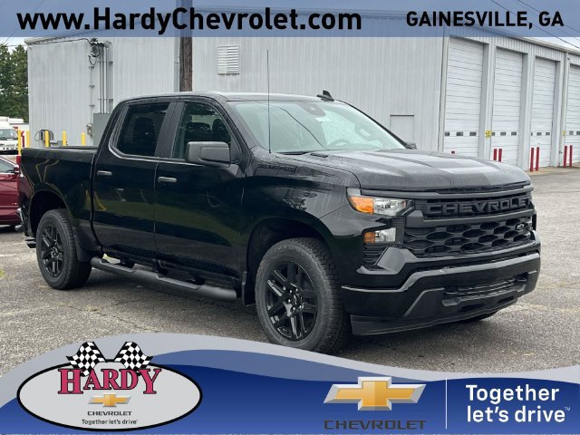 New 2026 Chevrolet Silverado 1500 Custom w/ Turbomax Blackout Package RWD image 1