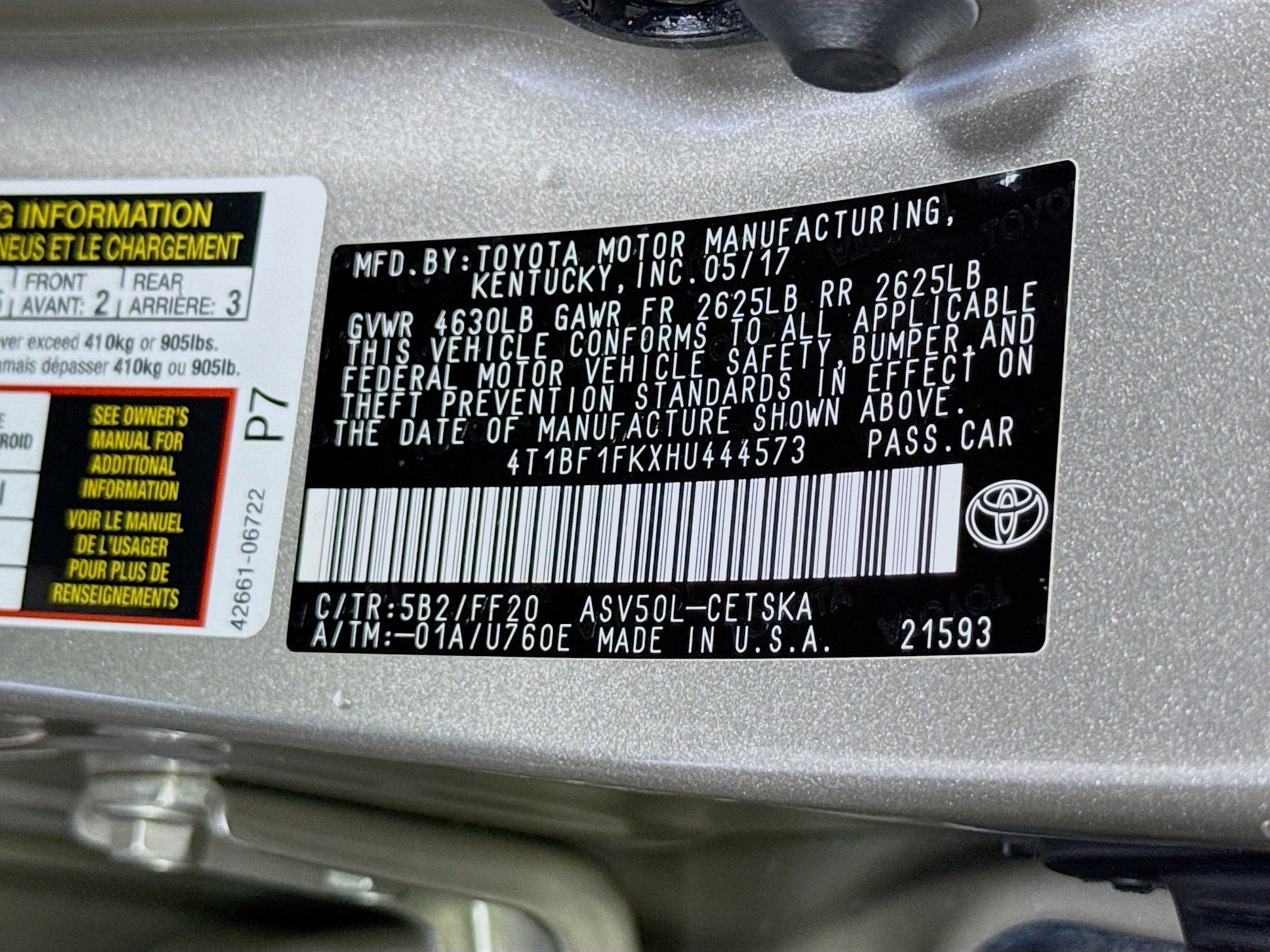 Used 2017 Toyota Camry SE FWD image 39