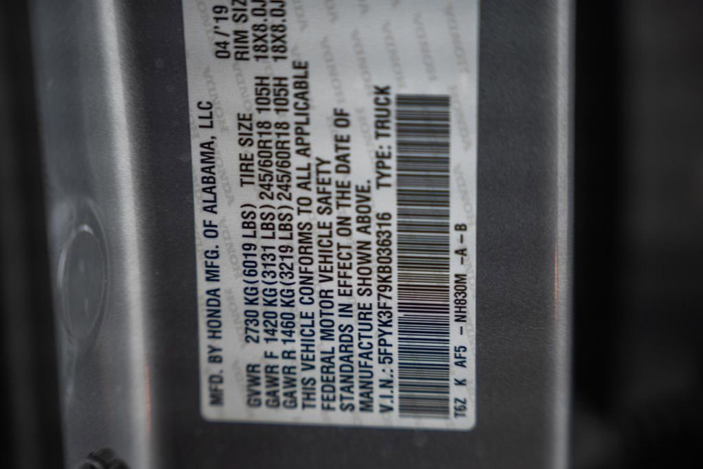 Used 2019 Honda Ridgeline RTL-E image 46