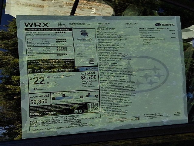 New 2026 Subaru WRX Premium AWD/4WD image 19