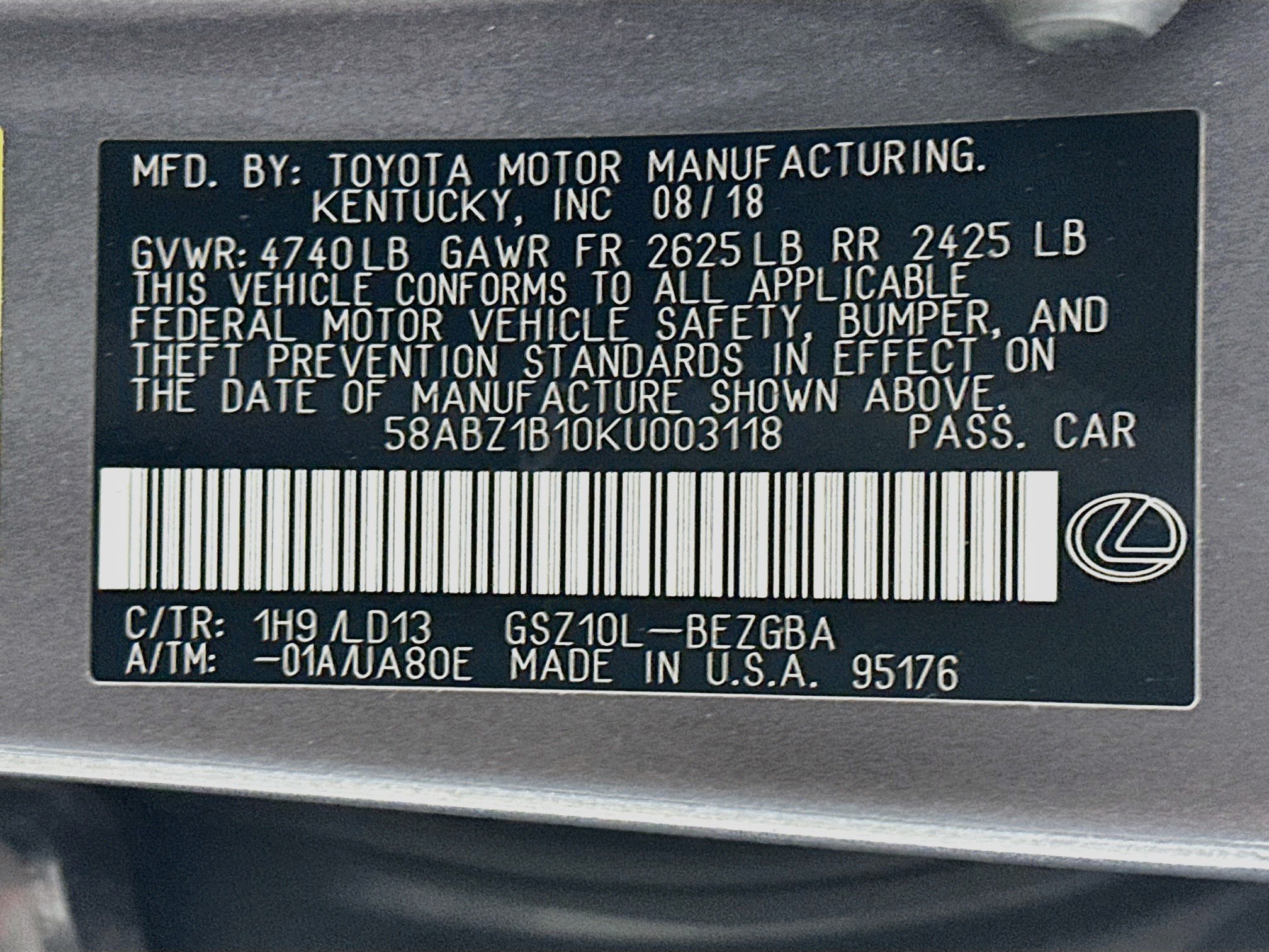 Used 2019 Lexus ES 350 w/ Premium Package FWD image 12