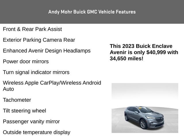 Used 2023 Buick Enclave Avenir w/ Avenir Technology Package image 20
