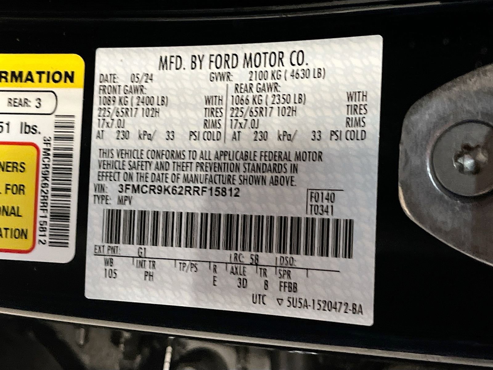 Used 2024 Ford Bronco Sport Free Wheeling w/ Convenience Package image 33