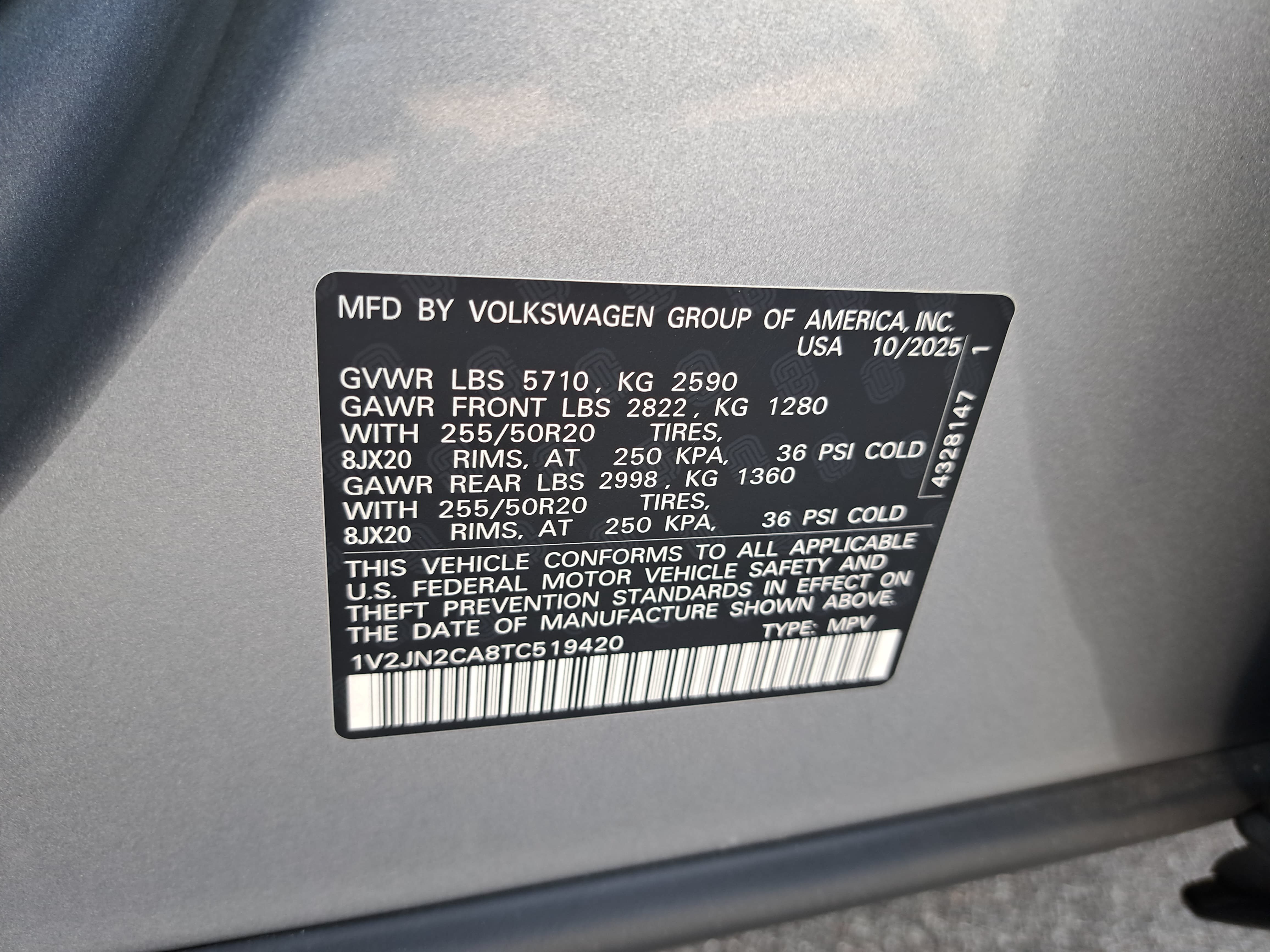 Certified 2026 Volkswagen Atlas SE FWD image 36