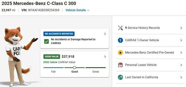 Certified 2025 Mercedes-Benz C 300 Sedan image 3