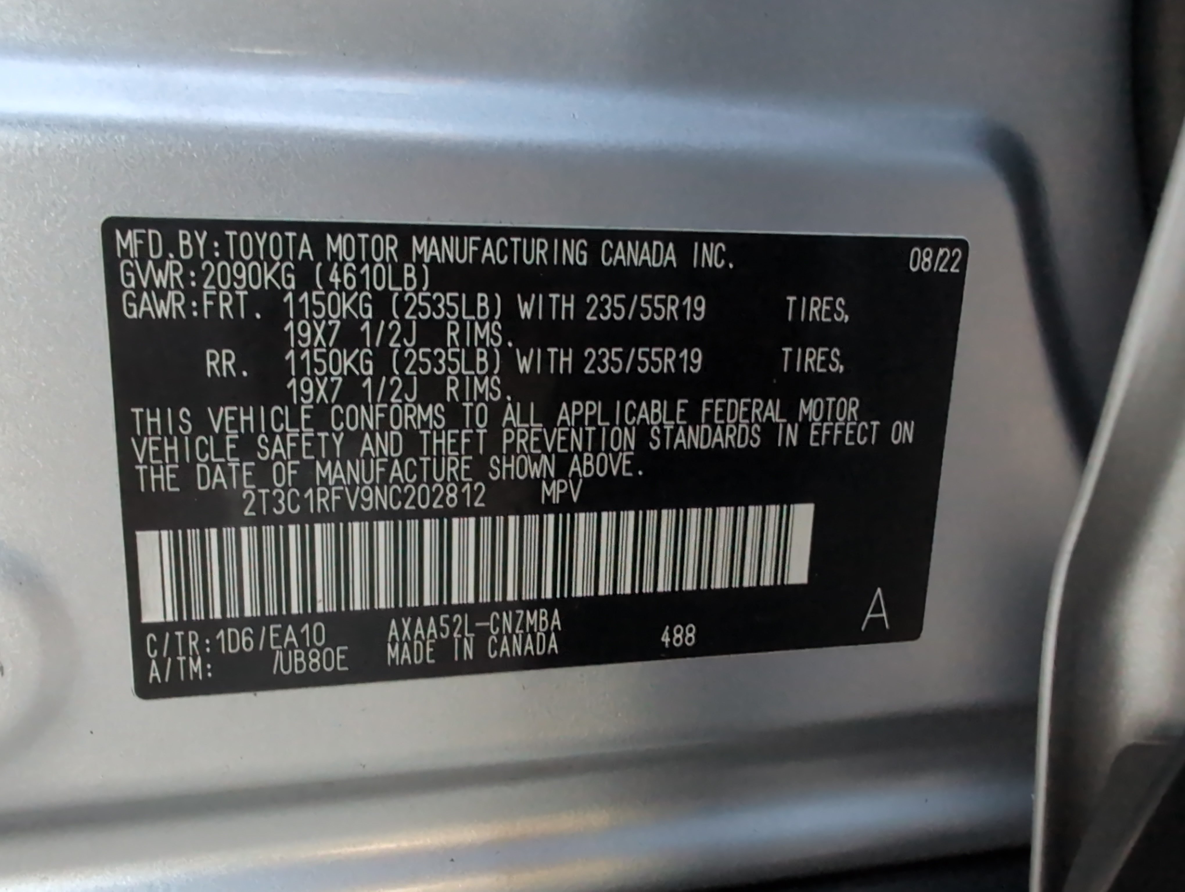 Certified 2022 Toyota RAV4 XLE Premium FWD image 34