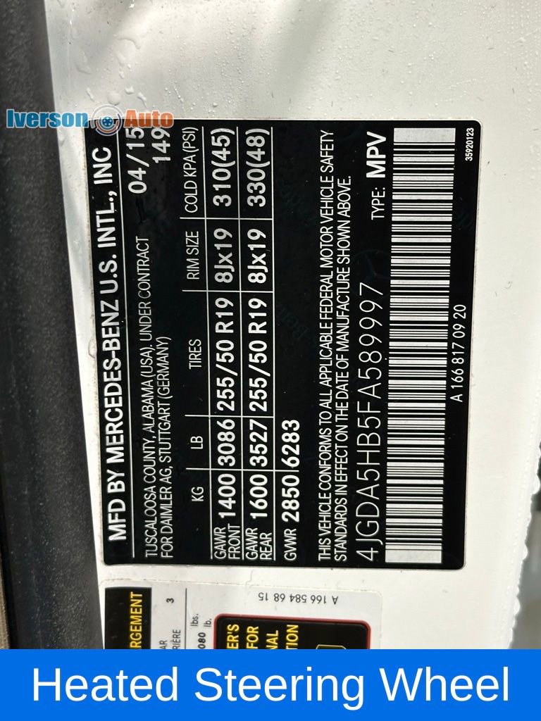 Used 2015 Mercedes-Benz ML 350 4MATIC image 14