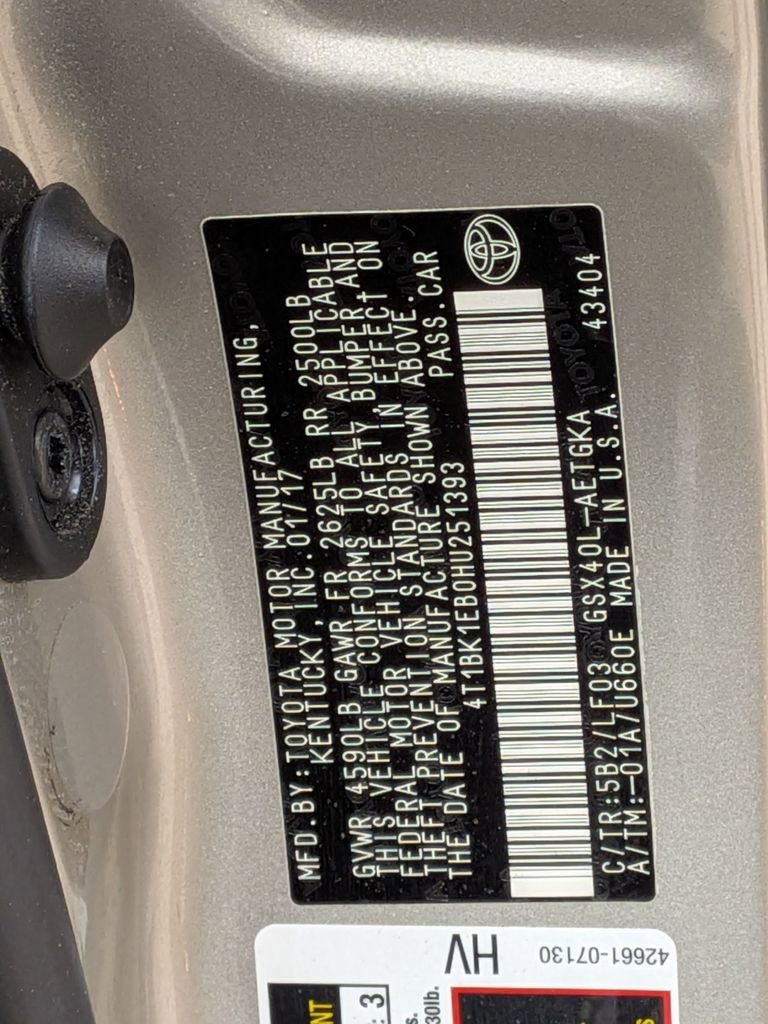 Used 2017 Toyota Avalon XLE Premium w/ All Weather Liner Package image 33