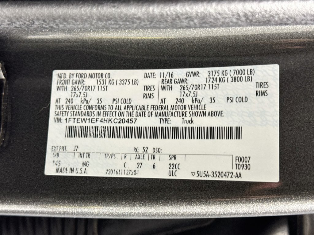 Used 2017 Ford F150 XLT w/ Equipment Group 301A Mid AWD/4WD image 33
