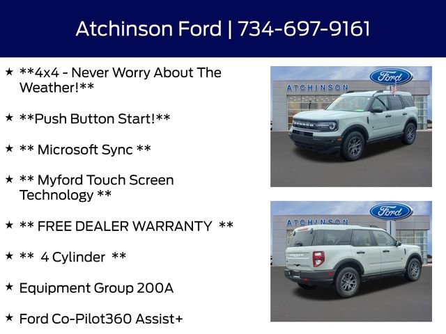 Certified 2024 Ford Bronco Sport Big Bend w/ Convenience Package image 9