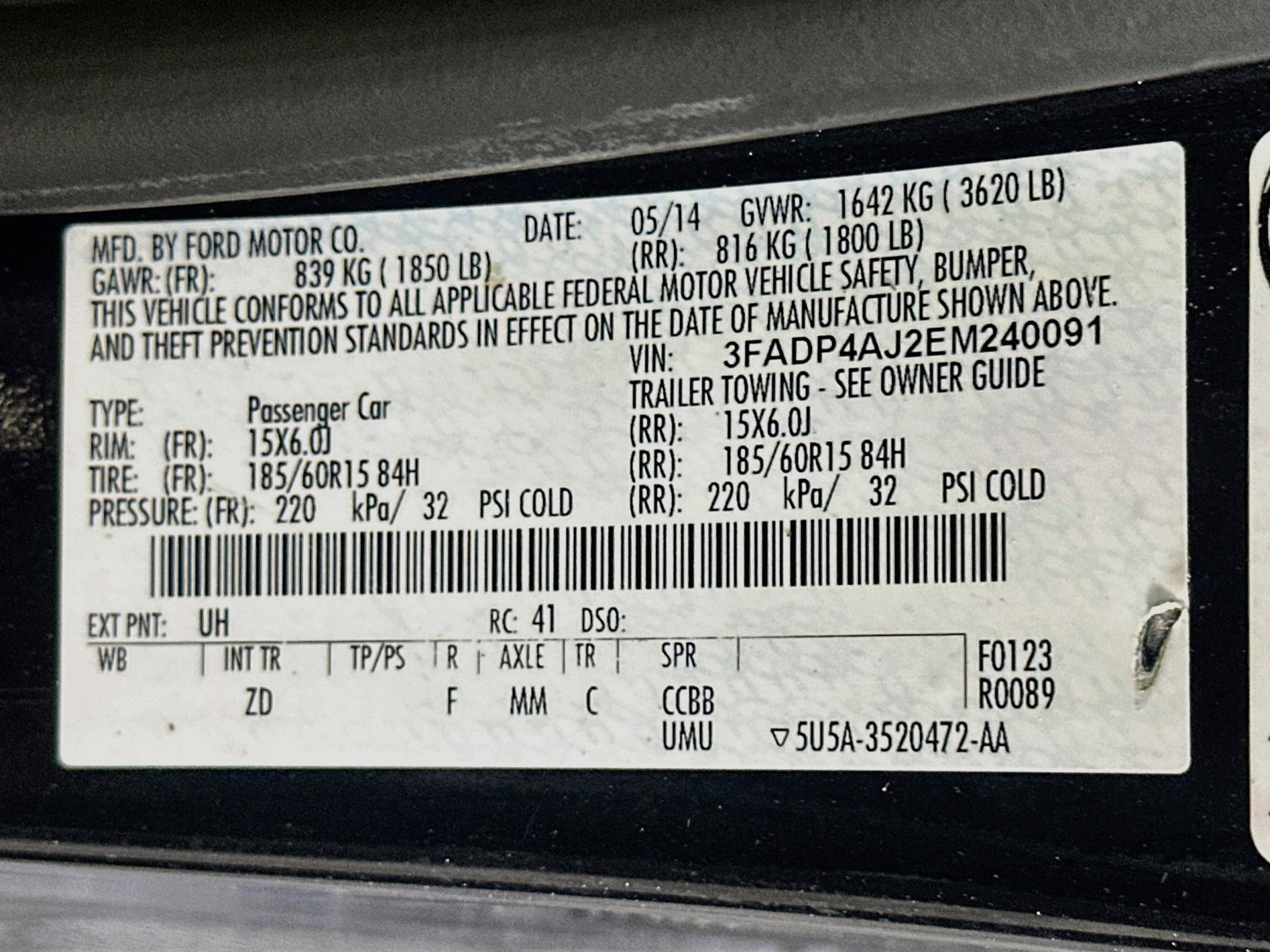 Used 2014 Ford Fiesta S FWD image 12