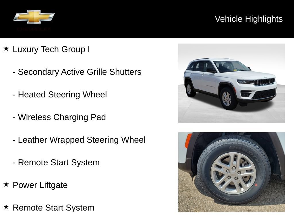 Used 2022 Jeep Grand Cherokee Laredo w/ Luxury Tech Group I AWD/4WD image 19