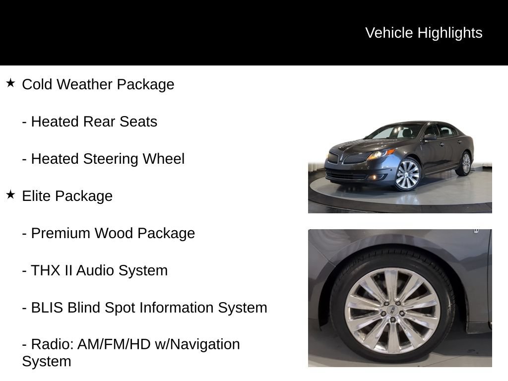 Used 2015 Lincoln MKS AWD w/ Equipment Group 201A image 13