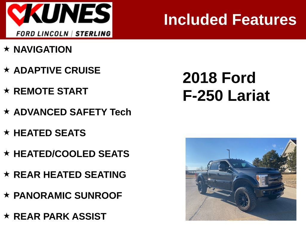 Used 2018 Ford F250 Lariat w/ Lariat Ultimate Package image 2