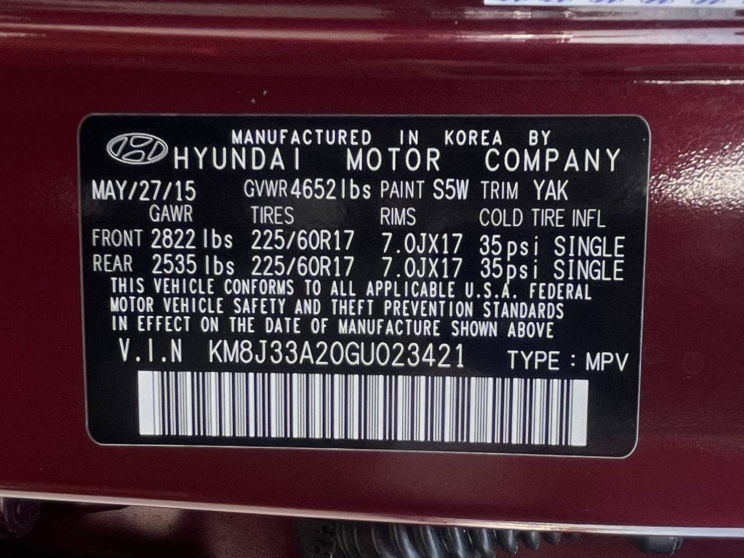 Used 2016 Hyundai Tucson Eco FWD image 35