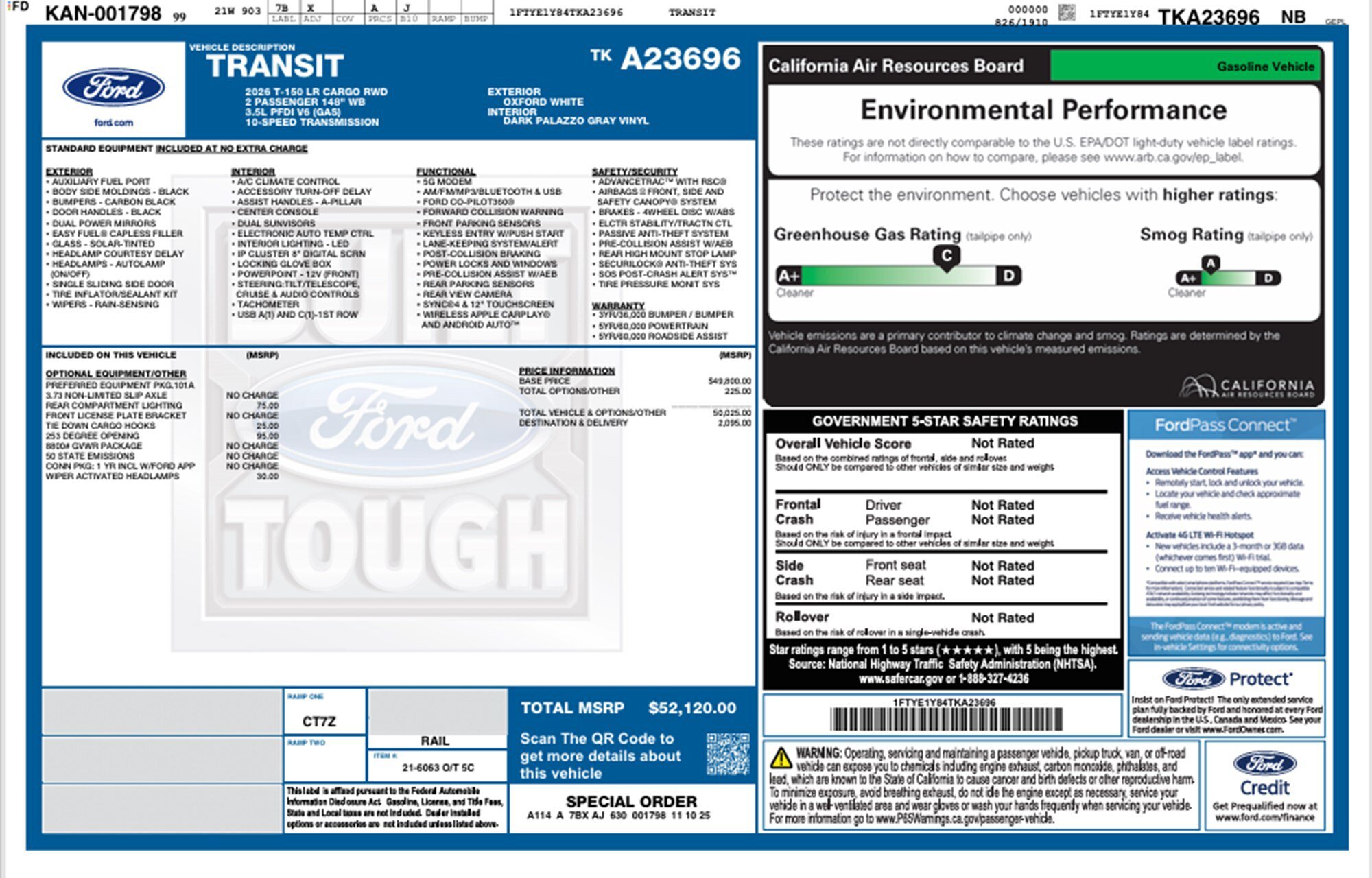 New 2026 Ford Transit 150 Low Roof RWD image 10