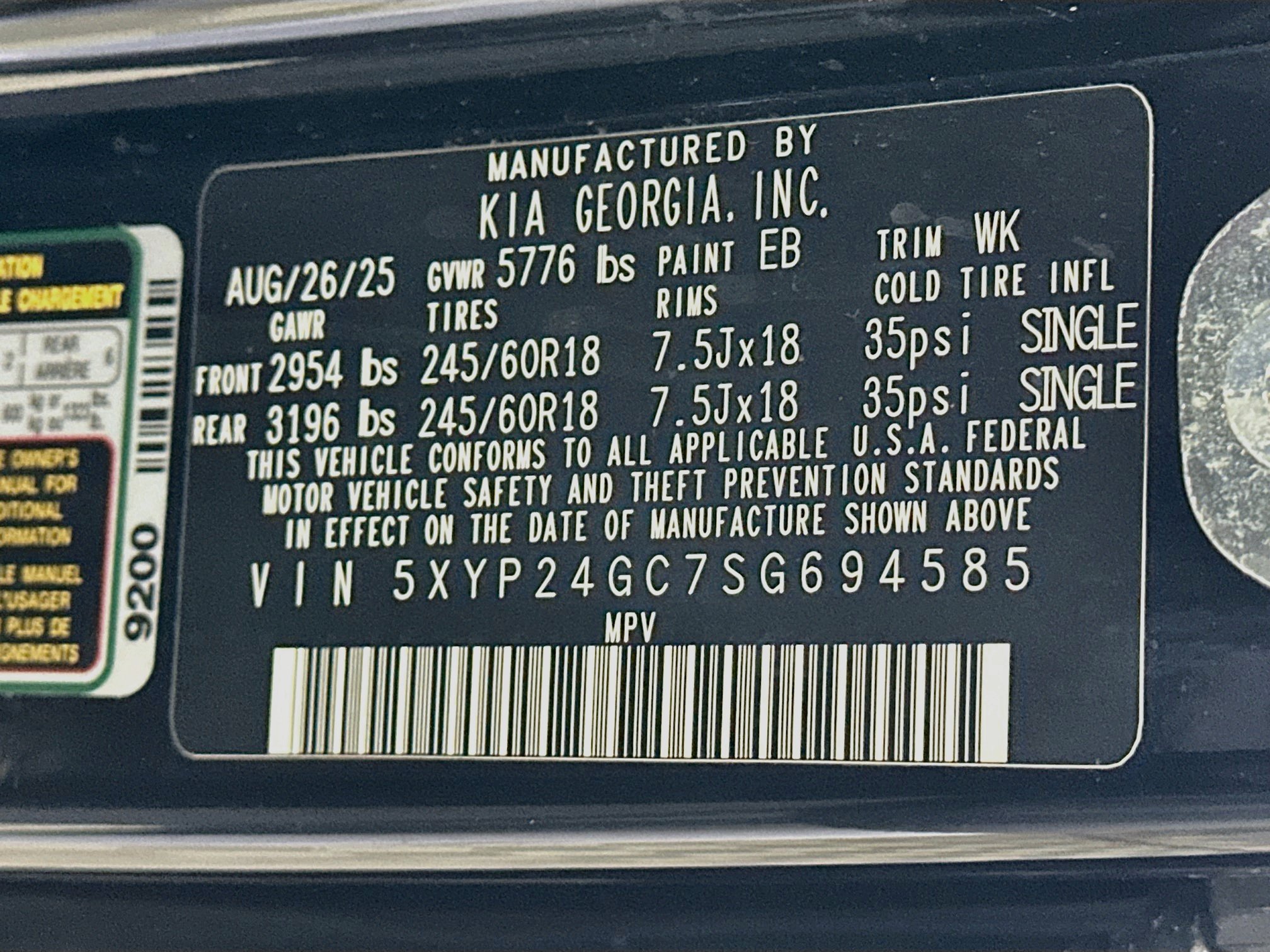 Used 2025 Kia Telluride LX FWD image 12