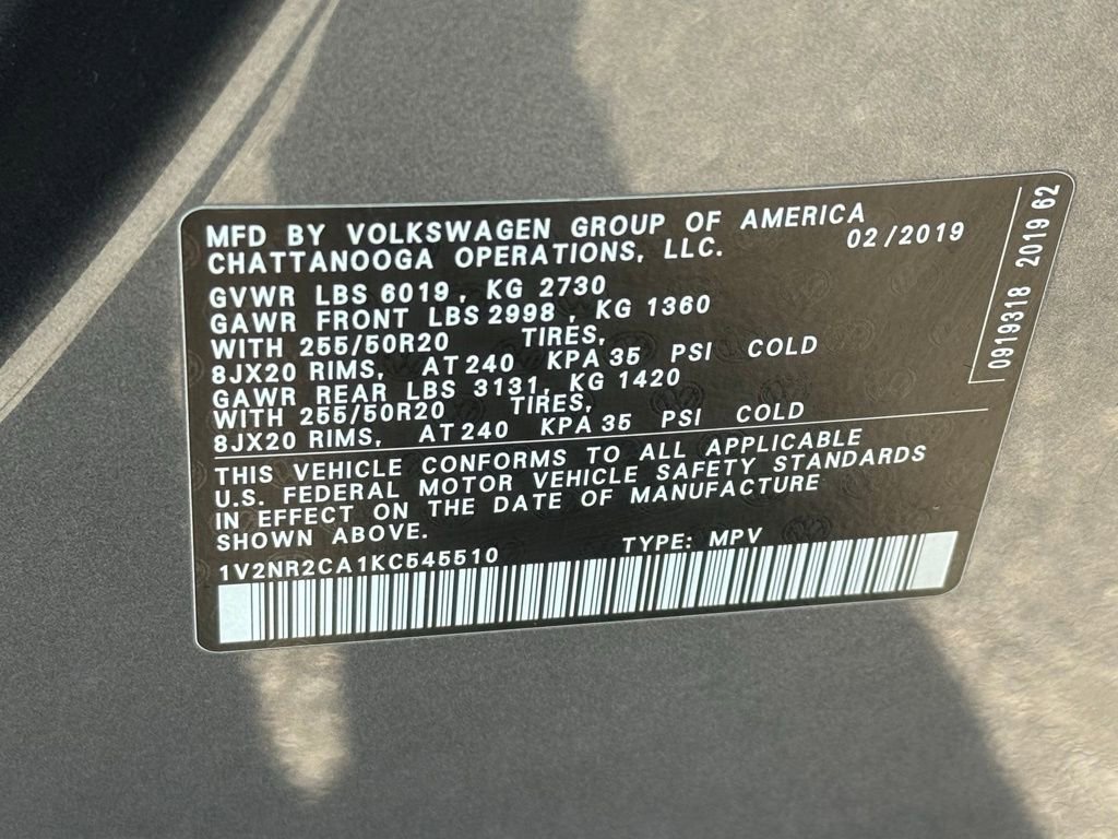 Used 2019 Volkswagen Atlas SEL Premium image 39