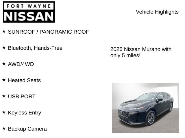 New 2026 Nissan Murano SL image 8