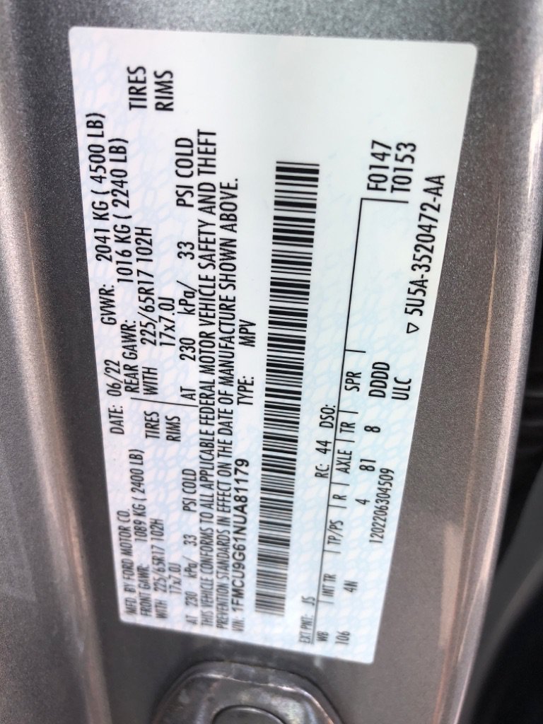 Used 2022 Ford Escape SE w/ Convenience Package AWD/4WD image 40