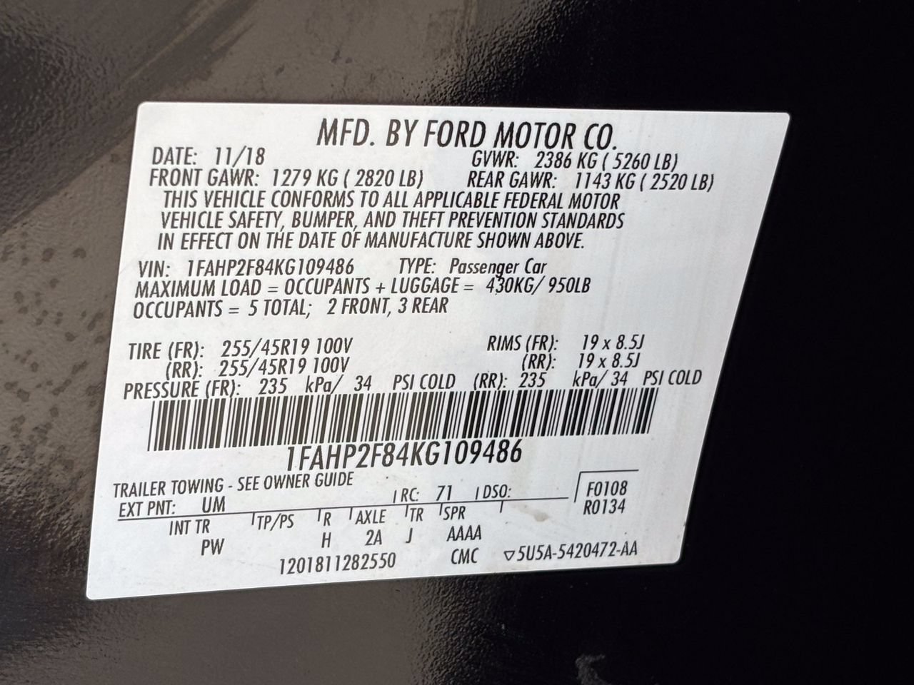 Used 2019 Ford Taurus Limited FWD image 32