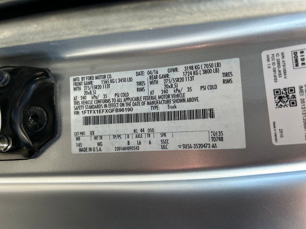 Used 2016 Ford F150 XL w/ Equipment Group 101A Mid image 15