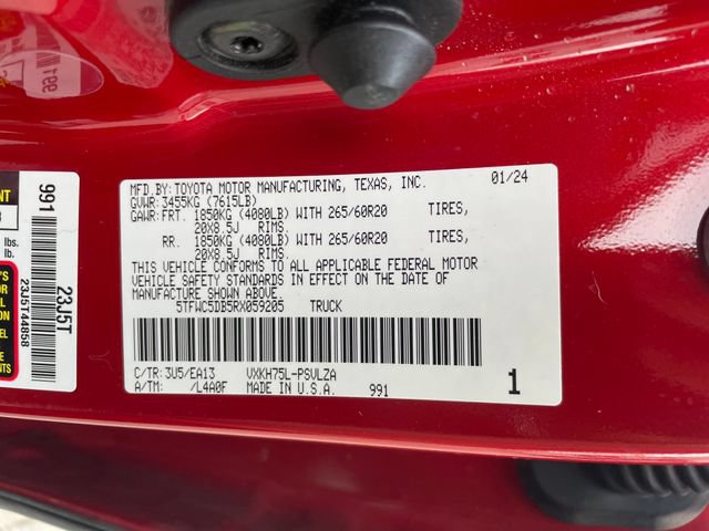 Used 2024 Toyota Tundra Limited w/ TRD Off-Road Package AWD/4WD image 26
