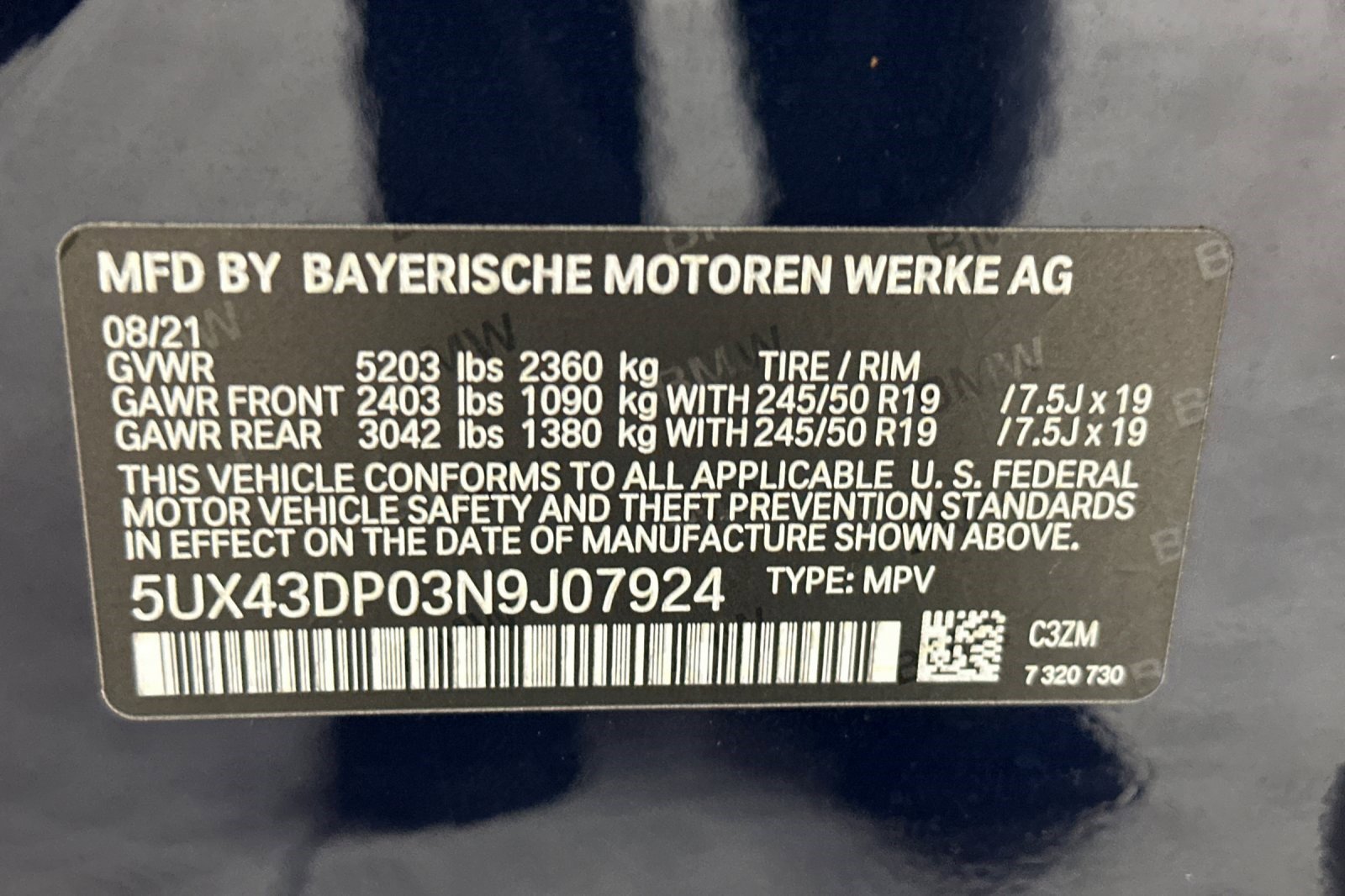 Certified 2022 BMW X3 sDrive30i w/ Convenience Package RWD image 21