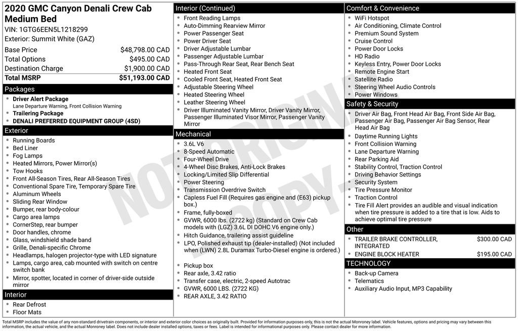 Used 2020 GMC Canyon Denali AWD/4WD image 34