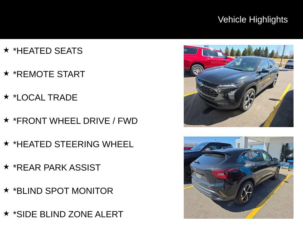 Used 2024 Chevrolet Trax RS w/ Sunroof Package FWD image 4