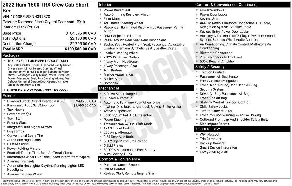 Used 2022 RAM 1500 TRX image 14