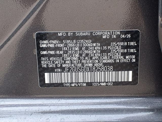 New 2026 Subaru Crosstrek 2.5i Sport AWD/4WD image 10