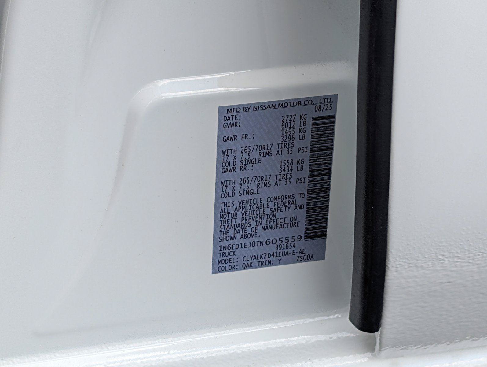 Used 2026 Nissan Frontier Pro-X w/ Pro Premium Package RWD image 12