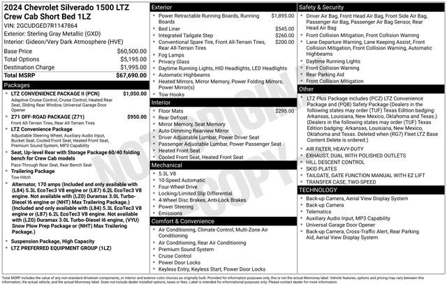 Used 2024 Chevrolet Silverado 1500 LTZ w/ LTZ Convenience Package II AWD/4WD image 26