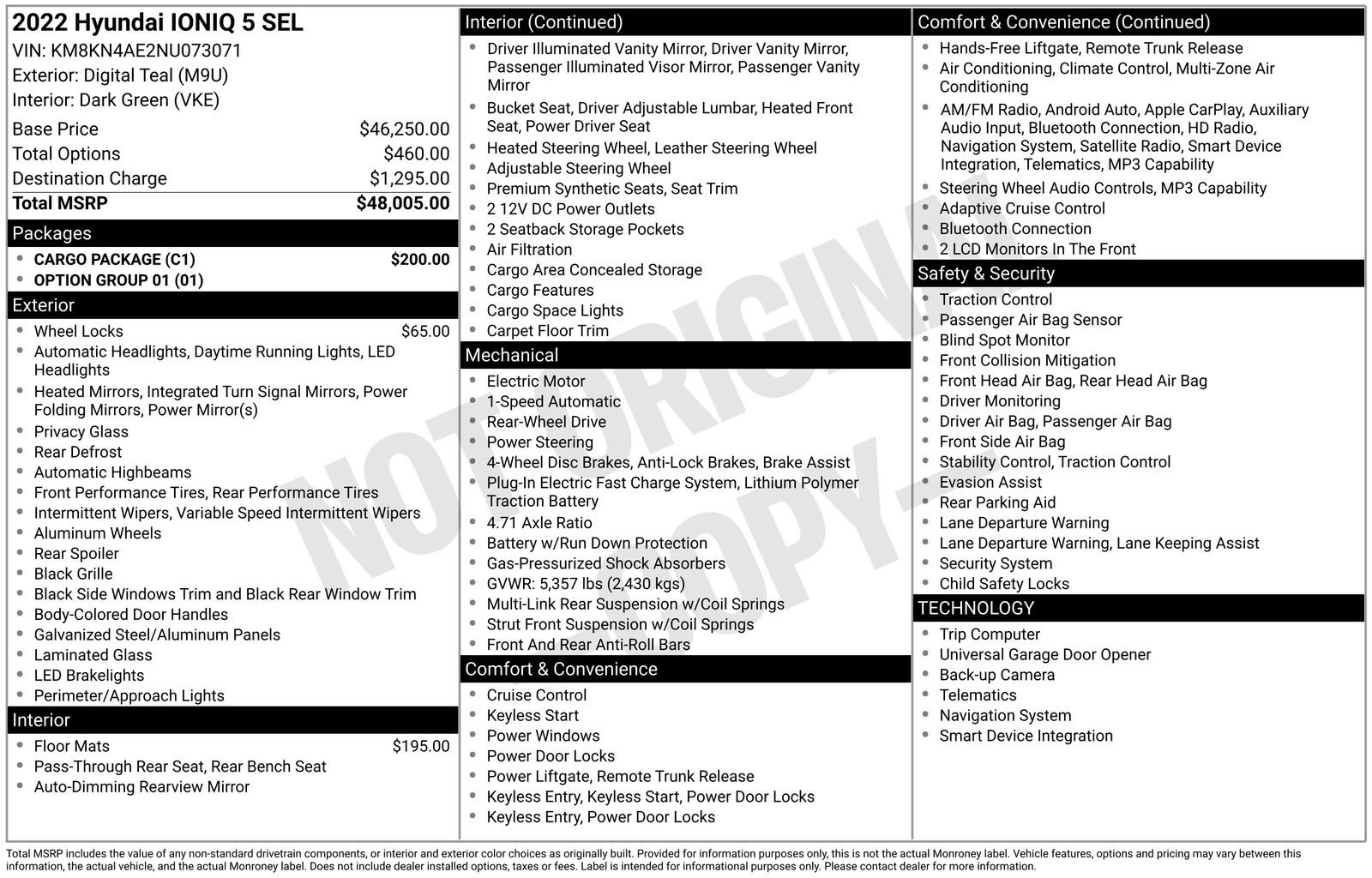 Used 2022 Hyundai Ioniq 5 SEL w/ Cargo Package image 6